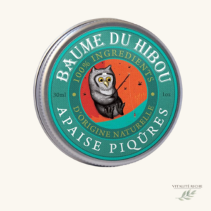 Baume Apaise Piqûres Bio — Calendula & Millepertuis · Les Baumes du Hibou · 30ml